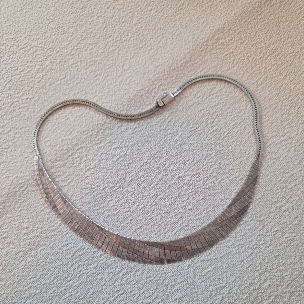 925 Sterling Silver Egyptian Style Omega Necklace